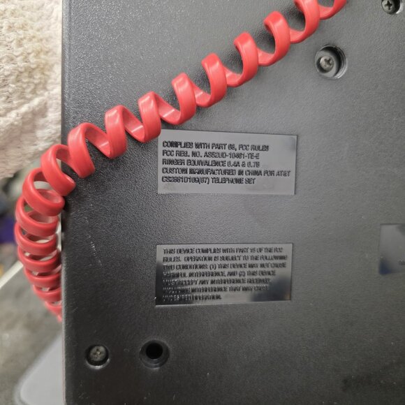 Vintage 90s Mickey Mouse Disney Phone AT&T Land Line Desk Push Button Telephone - Picture 6 of 11